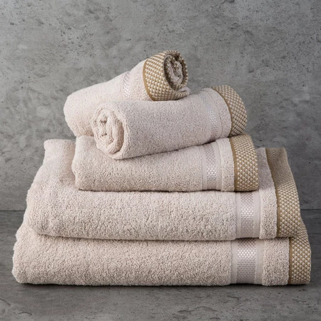 Ręcznik Abbie (03), 100 x 150 cm, Beżowy