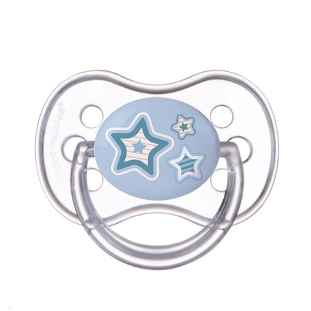 Canpol – Newborn baby, Smoczek silikonowy symetryczny, 0-6m + – 1 sztuka  