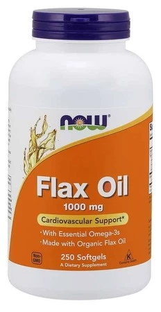 Flax Oil 1000 mg - Olej lniany (250 kaps.)