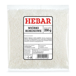 Hebar Wiórki kokosowe 250 g