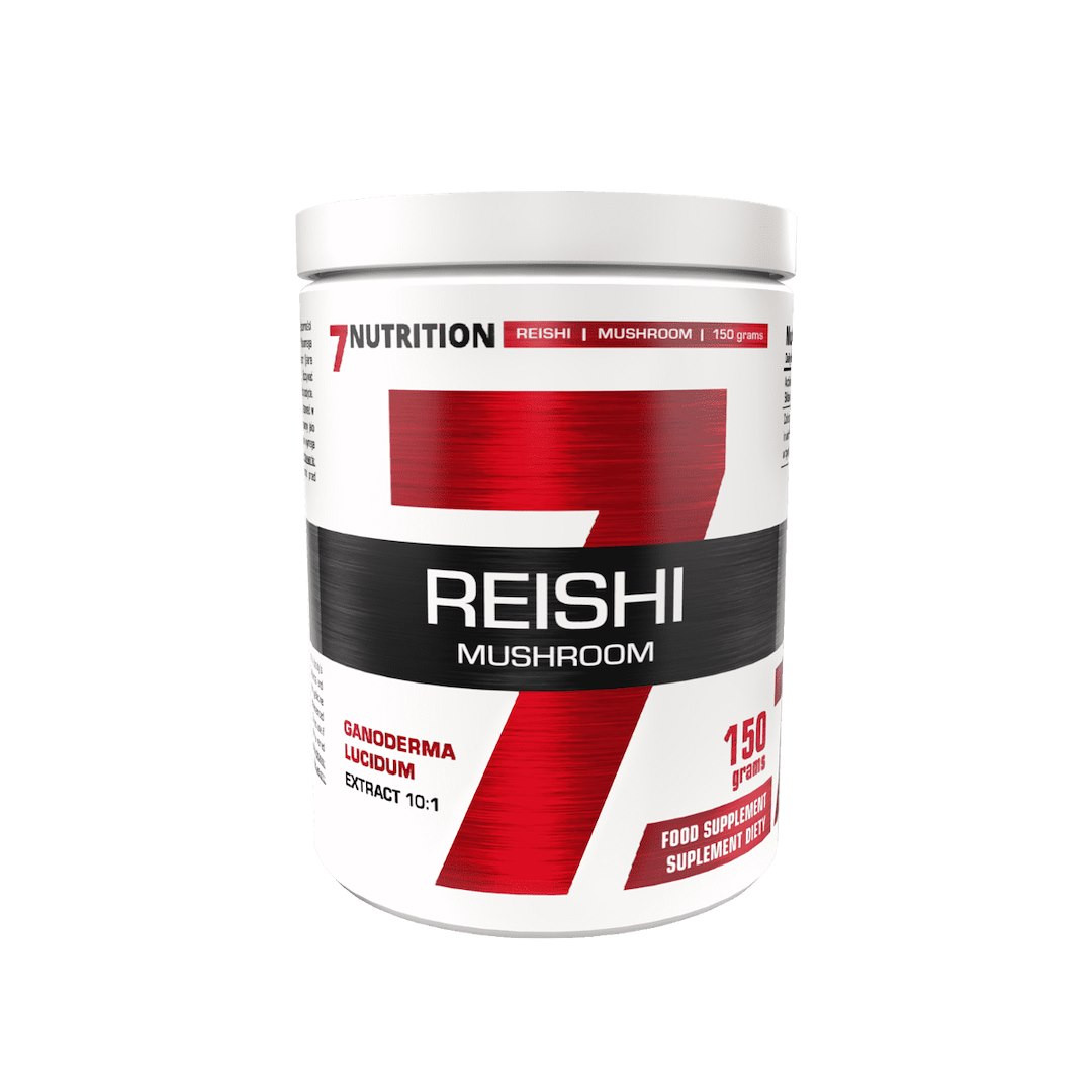 7NUTRITION MUSHROOM REISHI 10:1 Grzyby na wsparcie odporności 150g smak naturalny - Nabea.pl