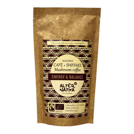 ALTERNATIVA3 KAWA MIELONA ARABICA Z SHIITAKE FAIR TRADE BEZGLUTENOWA BIO 150 g