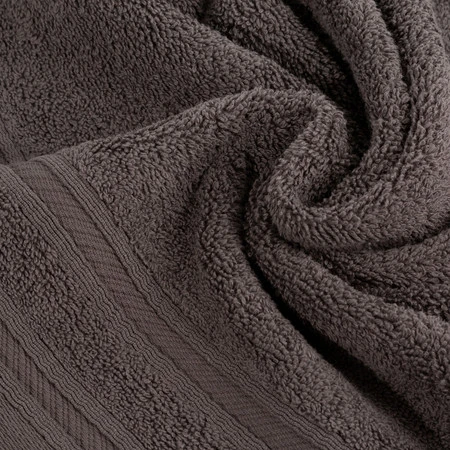 Ręcznik z ozdobną bordiurą w pasy szerokość: 50 cm, długość: 90 cm, kolor: kremowy