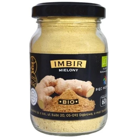 Pięć przemian Imbir mielony 60 g bio