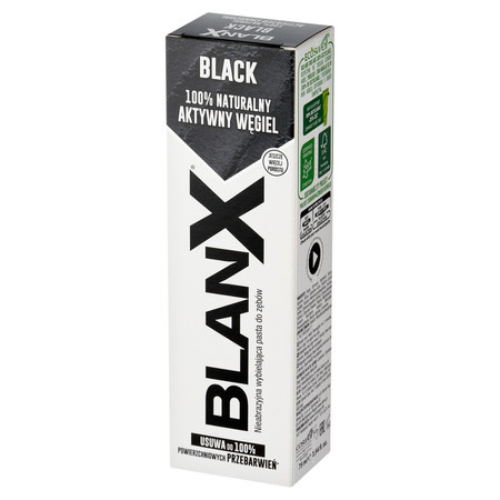BlanX Pasta Black z Aktywnym Węglem 75ml