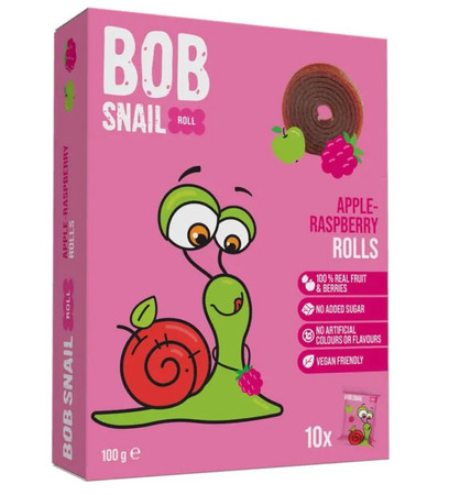 Bob Snail Przekąska jabłko - malina 100g