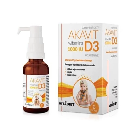 Vitadiet Akavit Witamina D3 1000 Iu 30 Ml