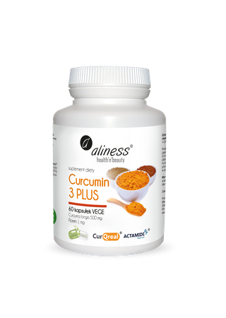 Aliness Curcumin 3 PLUS z piperyna 500 mg/1 mg x 60 VEGE kaps.