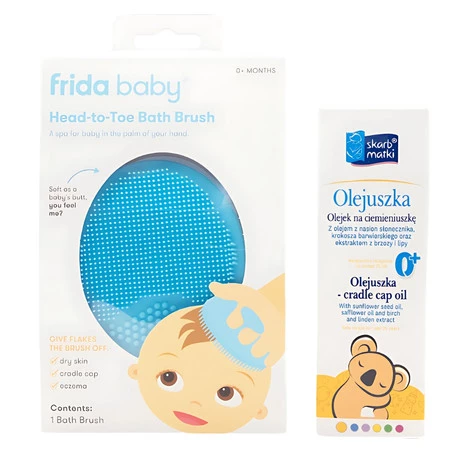 Zestaw olejek na ciemieniuszkę 30ml + myjka Derma Frida