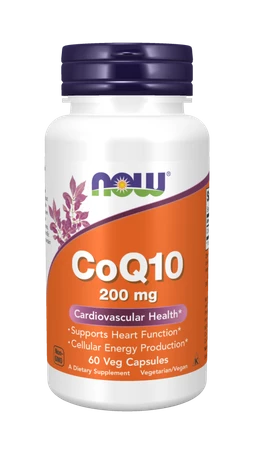 NOW FOODS Koenzym Q10 200 mg (60 kaps.)