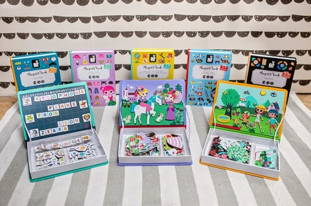 Janod Magnetyczna układanka 4 pory roku Magnetibook