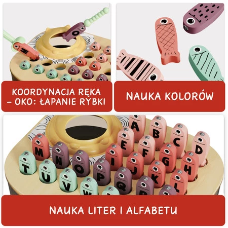 Łowimy Rybki ABC – magnetyczna gra zręcznościowa 24 mies.+ TOPBRIGHT