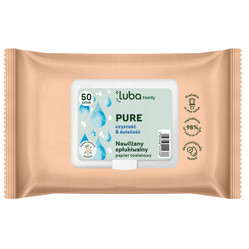 Family Pure nawilżany papier toaletowy 50szt