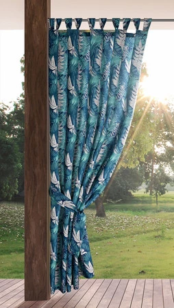 Zasłona gotowa Garden 9 na Szelkach 155 x 220 cm, Turkusowy