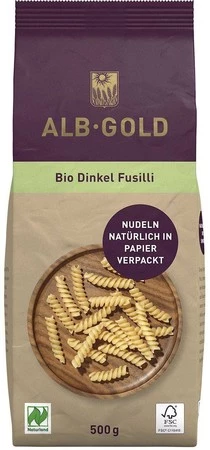 Alb-Gold − Makaron orkiszowy świderki BIO − 500 g