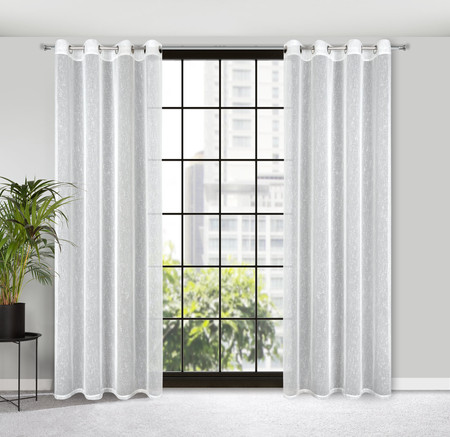 FIRANA GOTOWA KELLY 140 X 250 CM BIAŁY