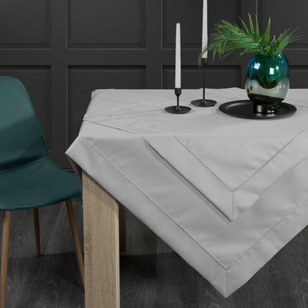 OBRUS MADELE 140 X 220 CM SREBRNY