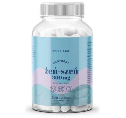 Pure Lab Ekstrakt z żeń-szenia 300 mg, 240 kaps