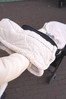 Lodger Polarowa mufka do wózka jasnobeżowa Fleece Birch