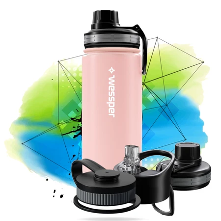 Wessper Butelka termiczna termos THERMOSTEEL różowa 500ml