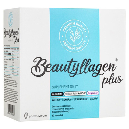 Zestaw 2x Pharmaverum Beautyllagen plus 30 saszetek