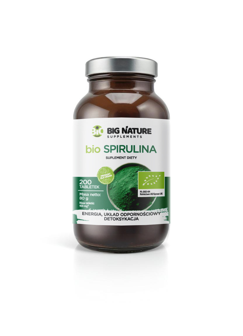 Big Nature Spirulina BIO 200 tabl. - Nabea.pl