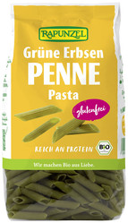 MAKARON PROTEINOWY (Z GROSZKU ZIELONEGO) PENNE BEZGLUTENOWY BIO 300 g - RAPUNZEL
