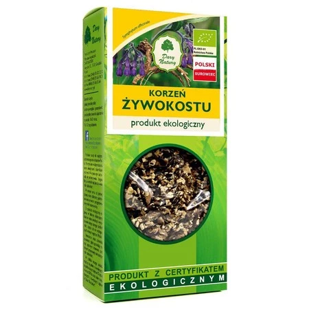 ŻYWOKOST KORZEŃ BIO 100 g - DARY NATURY