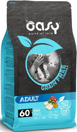 OASY Cat ADULT Grain Free Fish Ryba bez zbóż 7,5kg