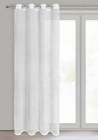 FIRANA GOTOWA CINDY 140 X 250 CM BIAŁY