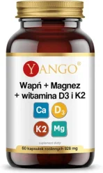 Yango Wapń + Magnez + witamina D3 i K2 - 60 kaps.