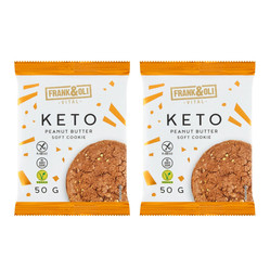 Zestaw: 2x Keto miękkie ciasteczko peanut butter 50g