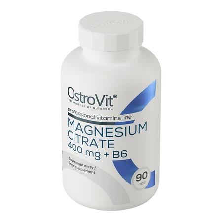 OstroVit Cytrynian Magnezu 400 mg + B6 90 tabl.