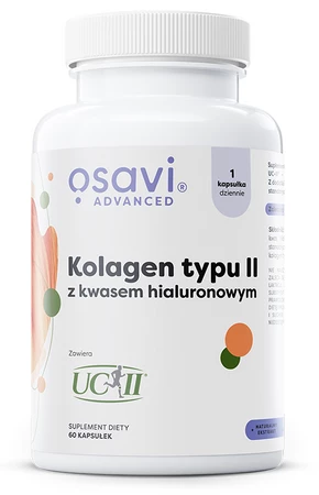 Kolagen Typu II z Kwasem Hialuronowym - 60 caps