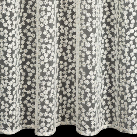 FIRANA GOTOWA DAISY NA TAŚMIE 130 X 270 CM BIAŁY