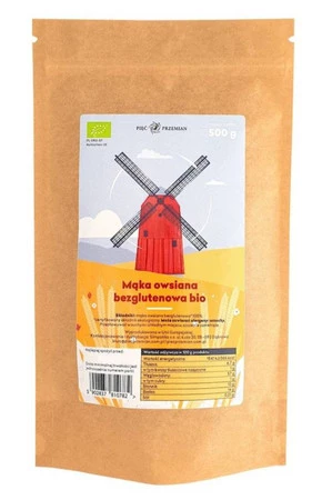Pięć Przemian − Mąka owsiana bezgl. pełnoziarnista − 500 g