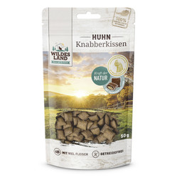 WILDES LAND CAT Knabbberkissen Huhn - przysmaki dla kota (50g)