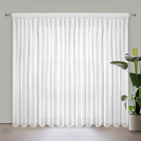 FIRANA GOTOWA LUCY NA TAŚMIE 300 X 270 CM BIAŁY
