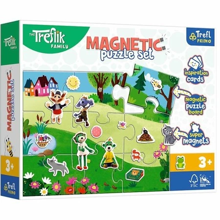 TREFL 93166 Puzzle magnetyczne - Treflikowy dzień