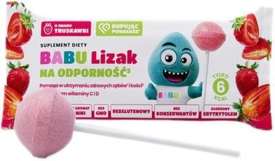 Babu Lizak na odporność o smaku truskawkowym 6 g