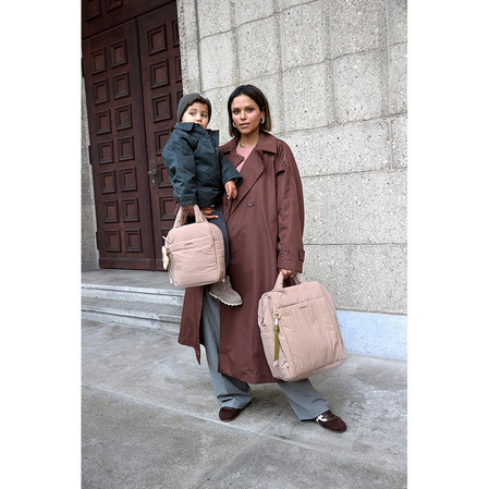 Lassig Plecak dla dziecka mini kwadratowy Minoa crinkled nylon powder rose