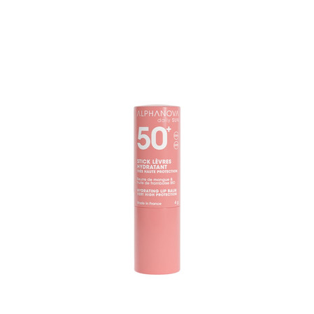 Alphanova Daily Sun, Glow, pomadka do ust z filtrem SPF50+, 4g