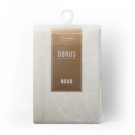 OBRUS LENA 145 X 350 CM KREMOWY