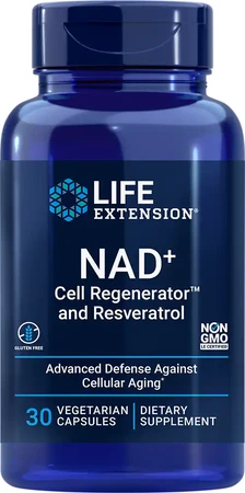 Life Extension − NAD+ Cell Regenerator and Resveratrol − 30 kaps.