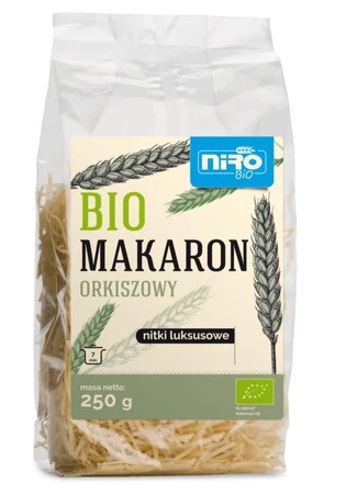 MAKARON (ORKISZOWY) NITKI LUKSUSOWE BIO 250 g - NIRO