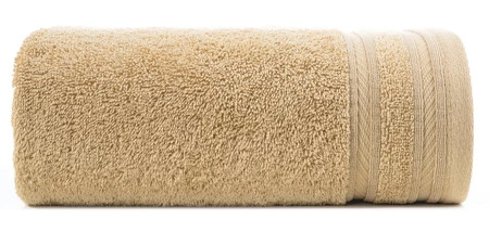 Ręcznik z ozdobną bordiurą w pasy szerokość: 50 cm, długość: 90 cm, kolor: kremowy