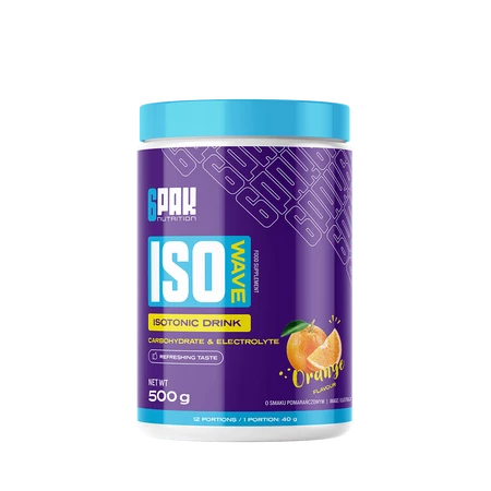 6PAK ISO WAVE węglowodany 500 g smak pomarańcza