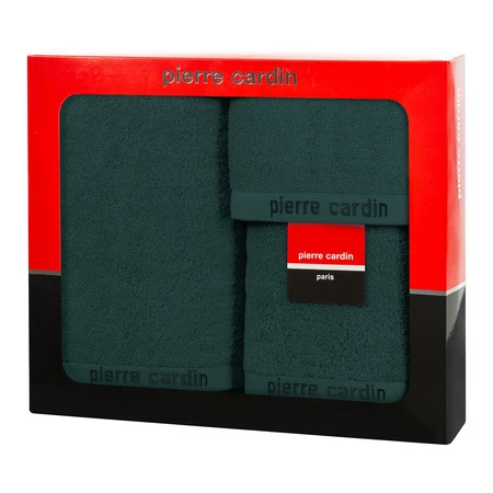 Komplet Ręczników 3 Szt Evi 40 x 34 x 9 cm, Butelkowy zielony