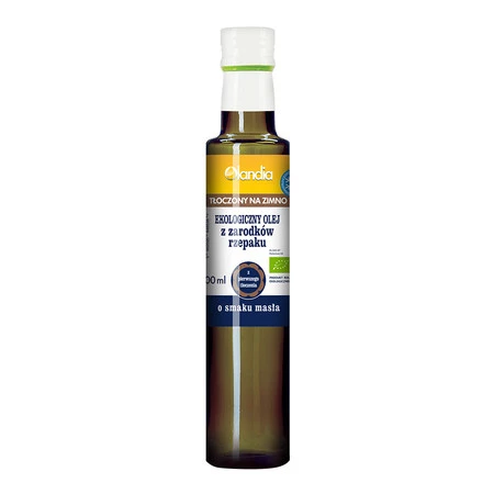 Olandia - Ekologiczny olej z zarodków rzepaku o smaku masła - 500 ml