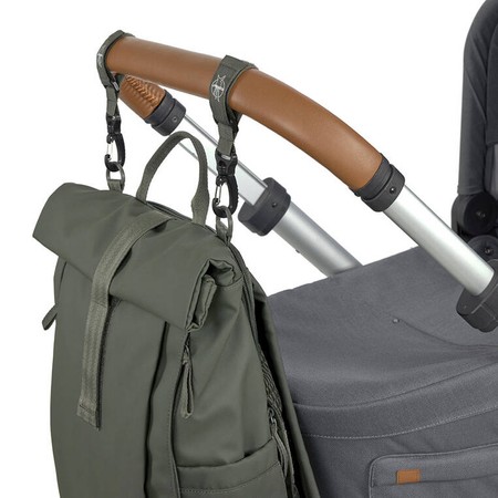 Lassig Green Label Plecak dla mam z akcesoriami Rolltop Up Backpack olive